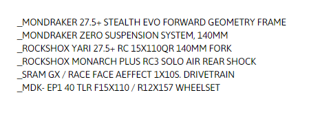 Características Crafty R+