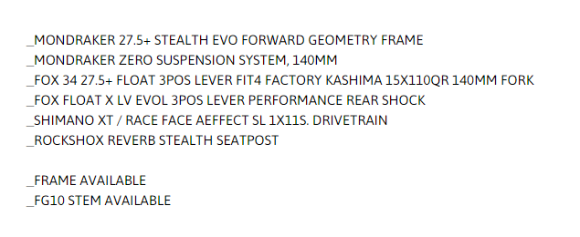 Características Crafty RR+