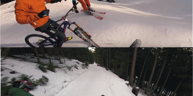 BIKERS Y ESQUIADORES COMPARTIENDO PISTAS