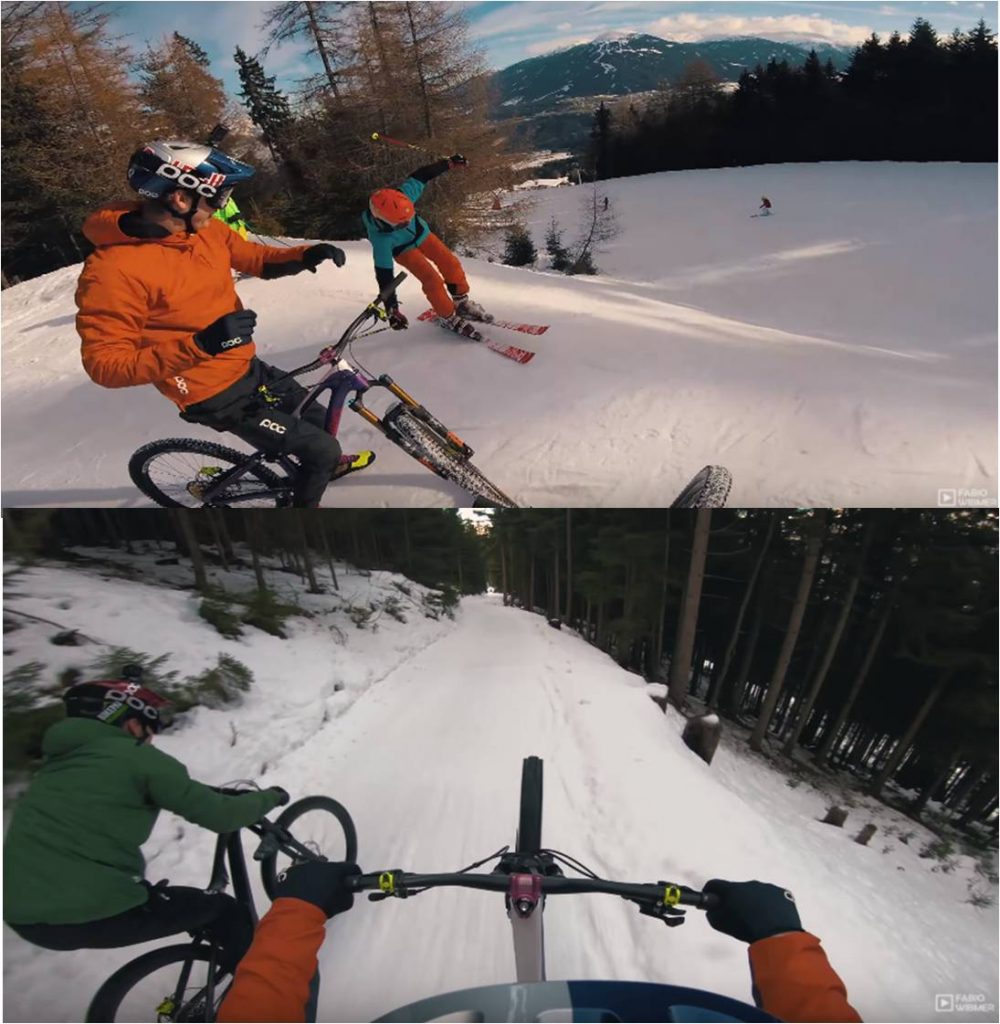 BIKERS Y ESQUIADORES COMPARTIENDO PISTAS