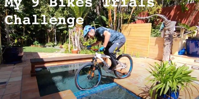 HANS REY CON 9 BICICLETAS RECORRE SU CASA