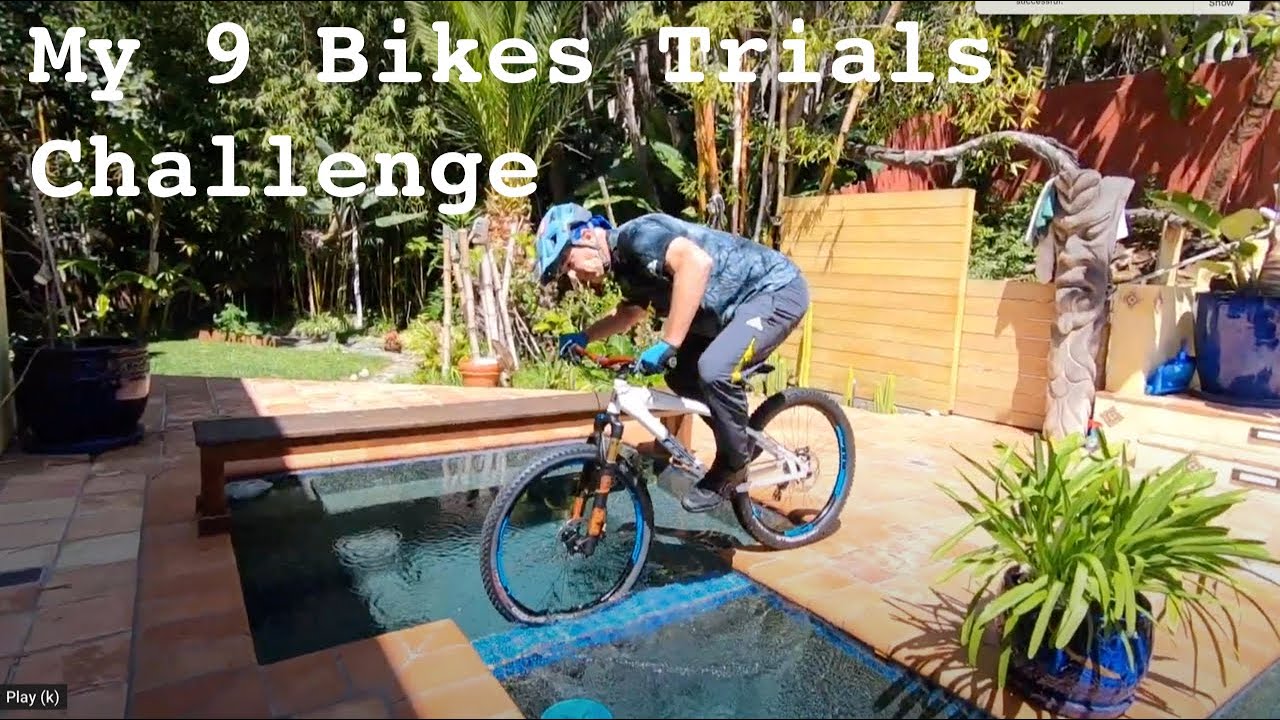 HANS REY CON 9 BICICLETAS RECORRE SU CASA