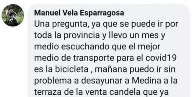 SE HACE VIRAL LA RESPUESTA DE LA POLICÍA SOBRE LOS DESPLAZAMIENTOS EN BICI PARA IR A DESAYUNAR