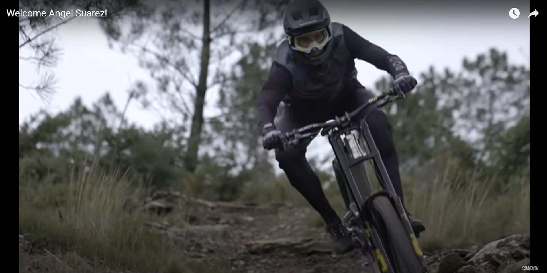 ANGEL SUAREZ PRORIDER DE COMMENCAL PROBANDO LA NUEVA SUPREME DH