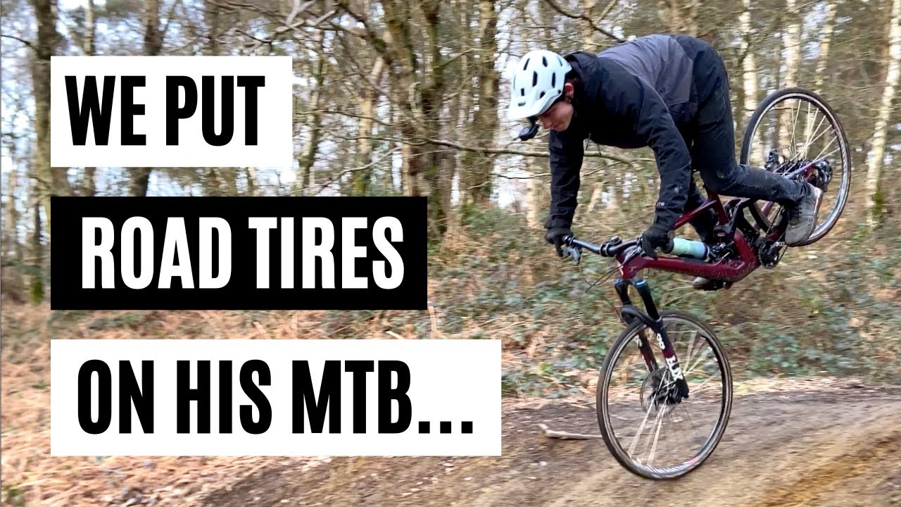 SE PUEDE BAJAR CON UNA BICI DE ENDURO CON RUEDAS DE CARRETERA?