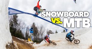 SNOWBIKE vs SNOWBOARD QUIEN GANA?
