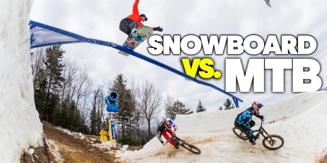 SNOWBIKE vs SNOWBOARD QUIEN GANA?
