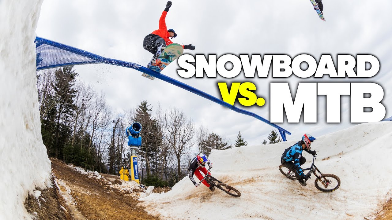 SNOWBIKE vs SNOWBOARD QUIEN GANA?