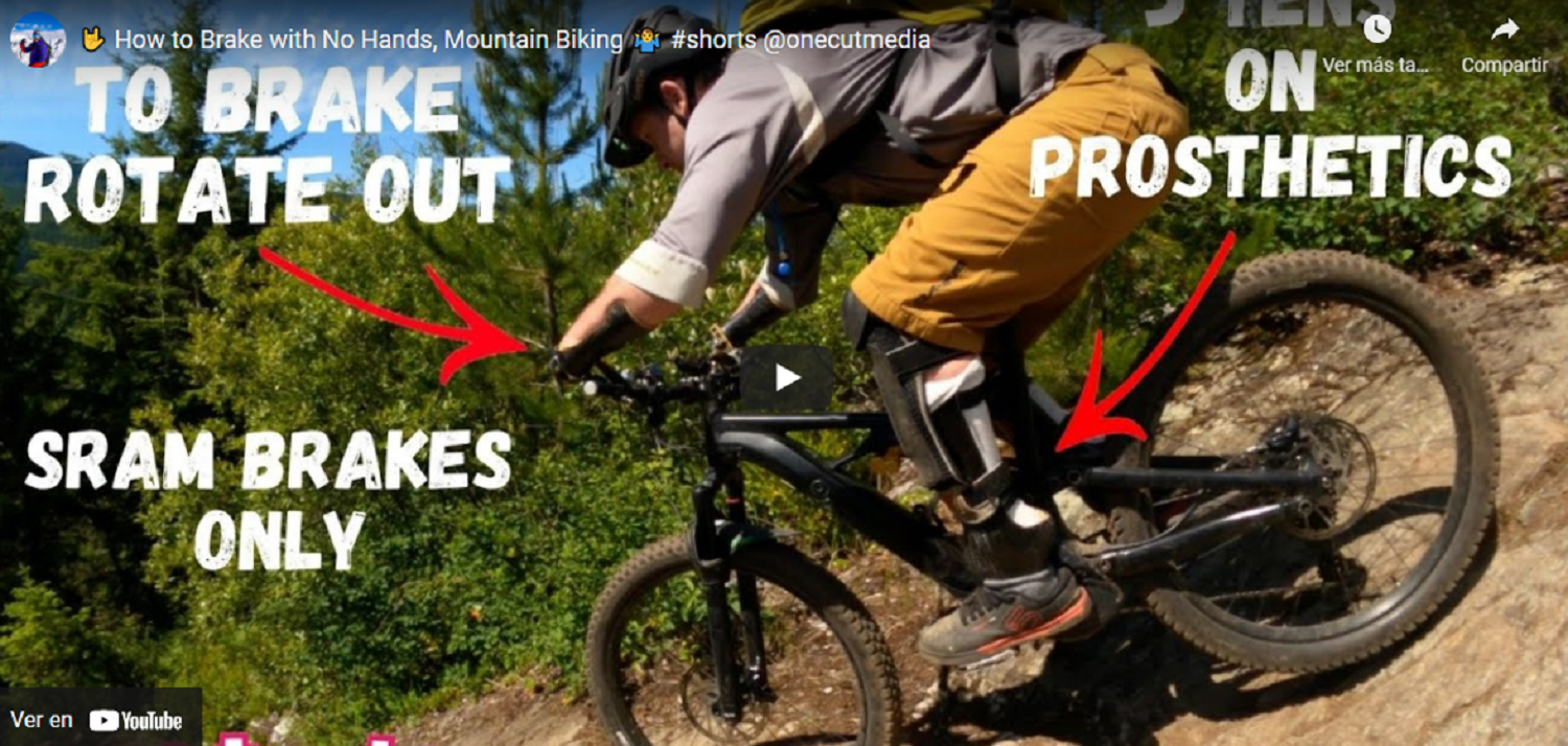 PERDIÓ SUS MANOS PERO SIGUE PRACTICANDO ENDURO MTB