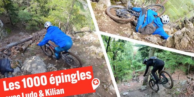 LUDO MAY Y KILIAN BRON SE LO PASAN COMO NIÑOS EN EL LEGENDARIO SENDERO "LES 1000 EPINGLES"