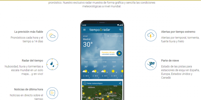 La App de previsión del tiempo mejor valorada para MTB