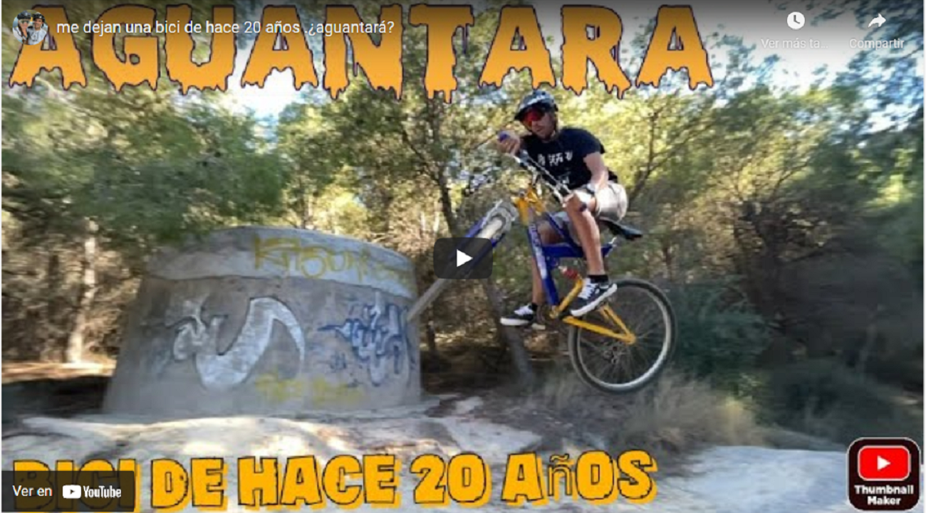 Le dejan una MTB de hace 20 años y le tira a todo ¿aguantara?