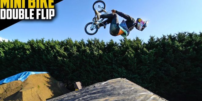 El reto de un un doble backflip en una minibike ¿Lo conseguirá?