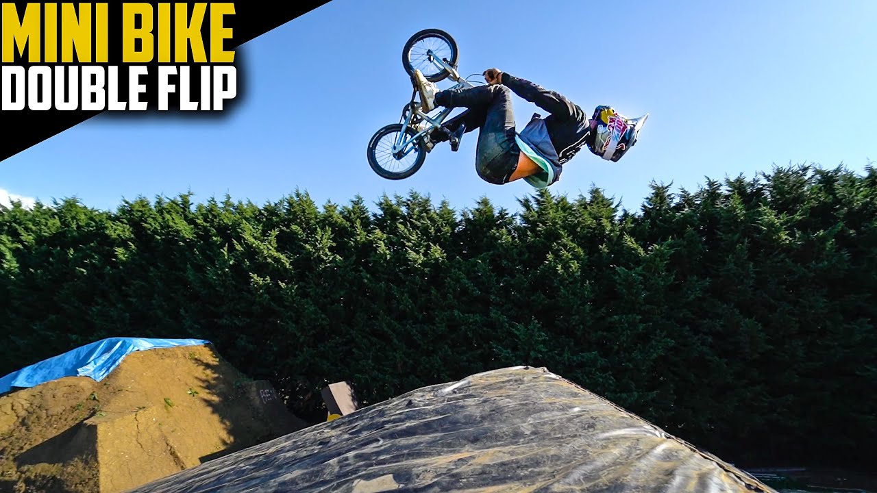 El reto de un un doble backflip en una minibike ¿Lo conseguirá?