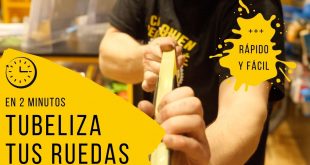 Tubelizar las ruedas de la bici en tan solo 2 minutos