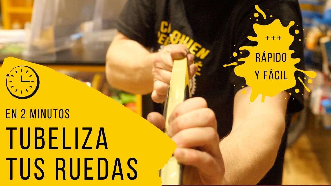 Tubelizar las ruedas de la bici en tan solo 2 minutos