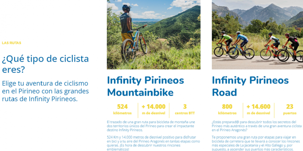 Nace "Infinity Pirineos" 3 centros BTT en el Pirineo Aragonés
