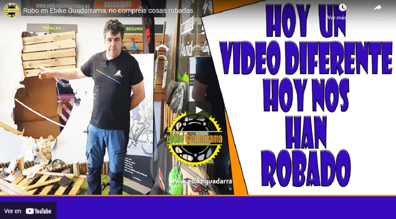 Robo de ebikes en España con geolocalizador