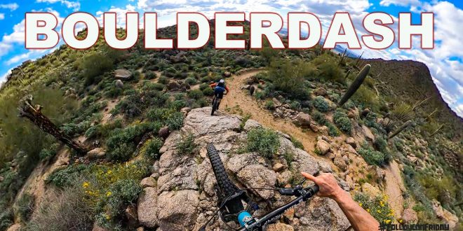 Nate Hills bajando uno de los rock gardens mas entretenidos